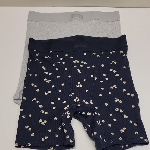 SKIMS Other - SKIMS NWOT TWO-PACK COTTON RIB BOXER SHORTS UNDERWEAR XS